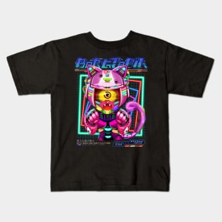 Cyborg Meow Cat BoRGToPiA 003 Kids T-Shirt